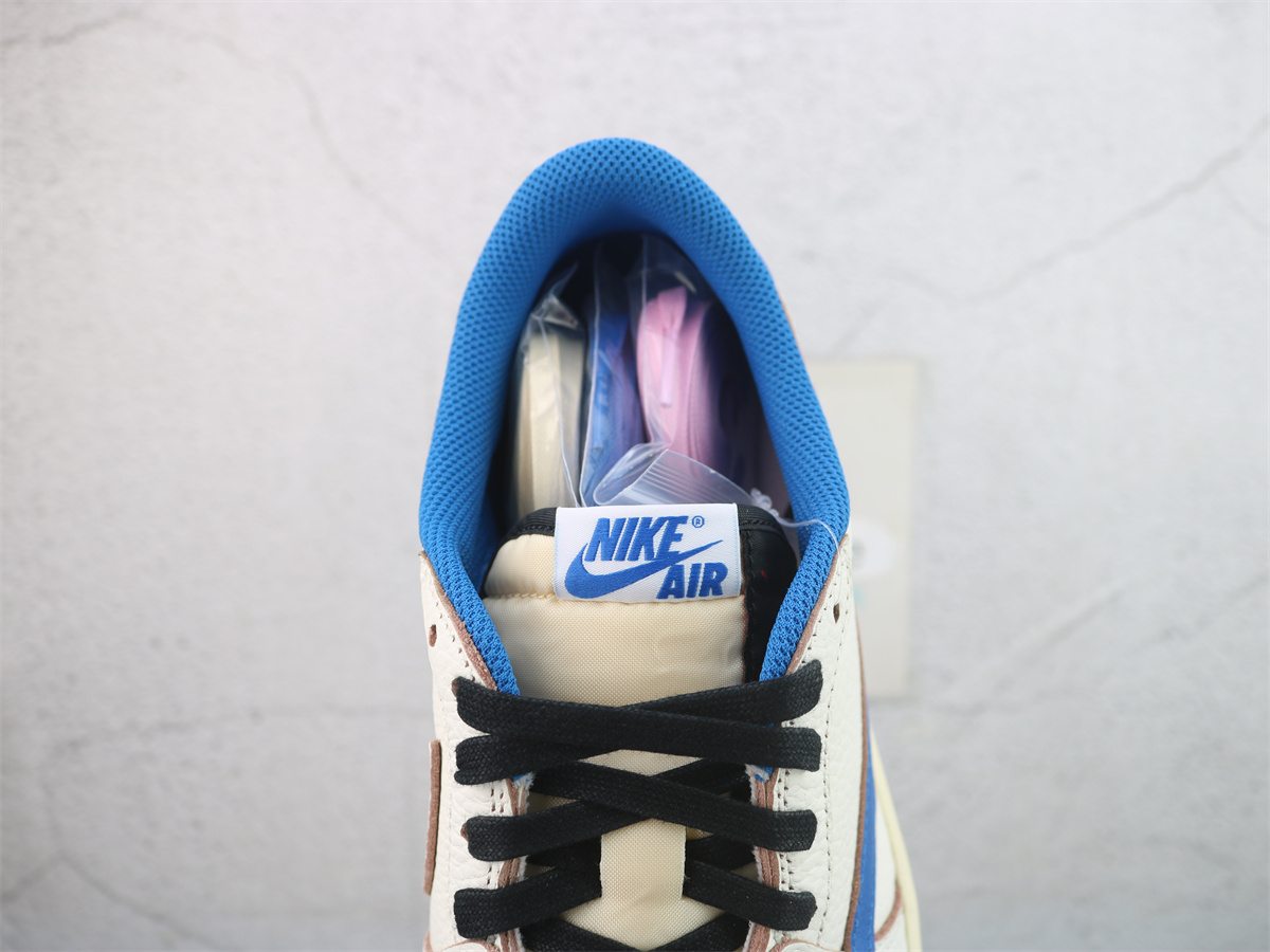 LJR Batch Fragment x Travis Scott x Air Jordan 1 Low Sail Military Blue DM7866 104